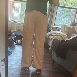 Allsaints tan loose tailored pants